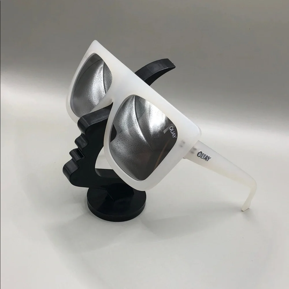 Quay Australia Cafe Racer Frost Sunglasses Square Oversized